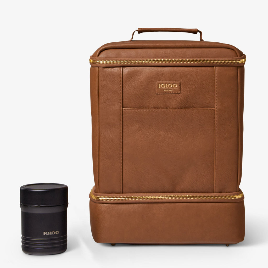 Igloo Luxe® Dual Compartment Backpack H1 - Cognac - Product View