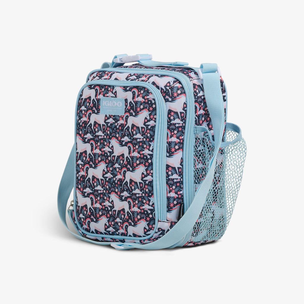 Kids Lunch Vertical Cooler + Bento Box U9 - Unicorns - Product View