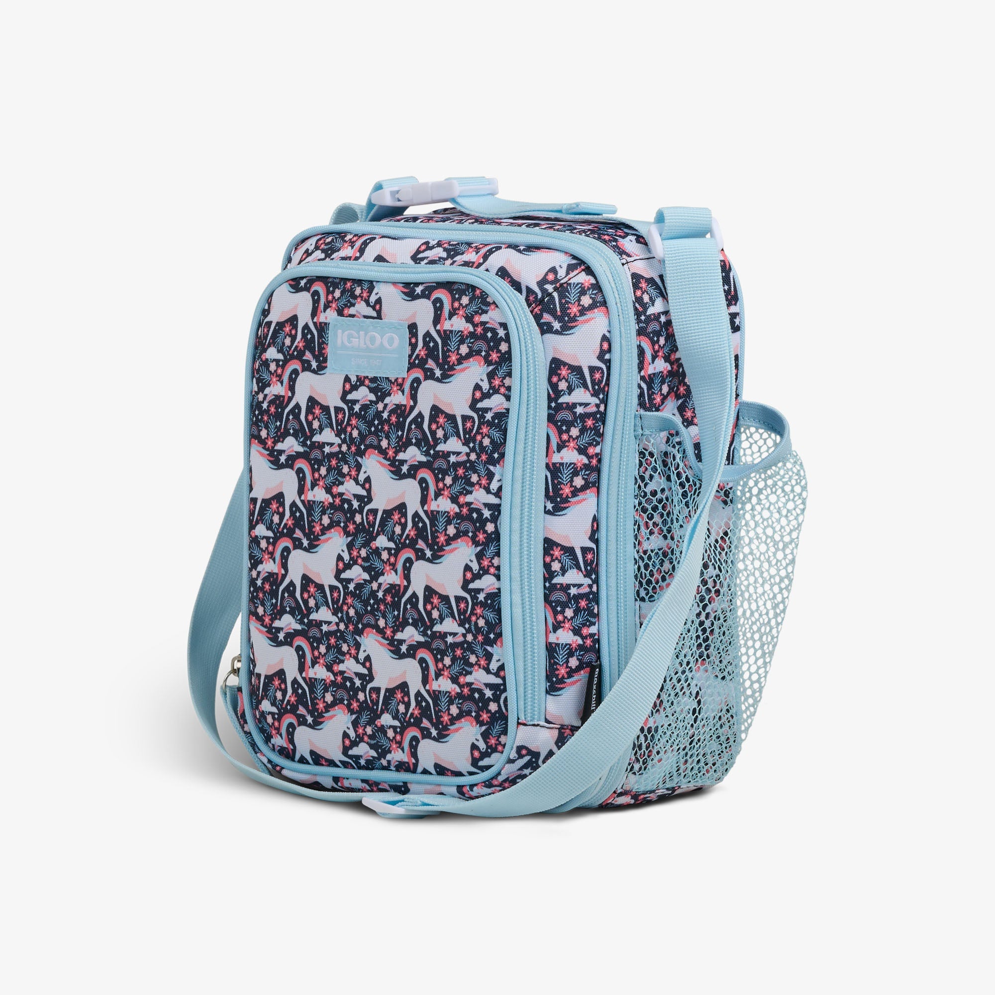 Kids Lunch Vertical Cooler + Bento Box U9 - Unicorns - Product View