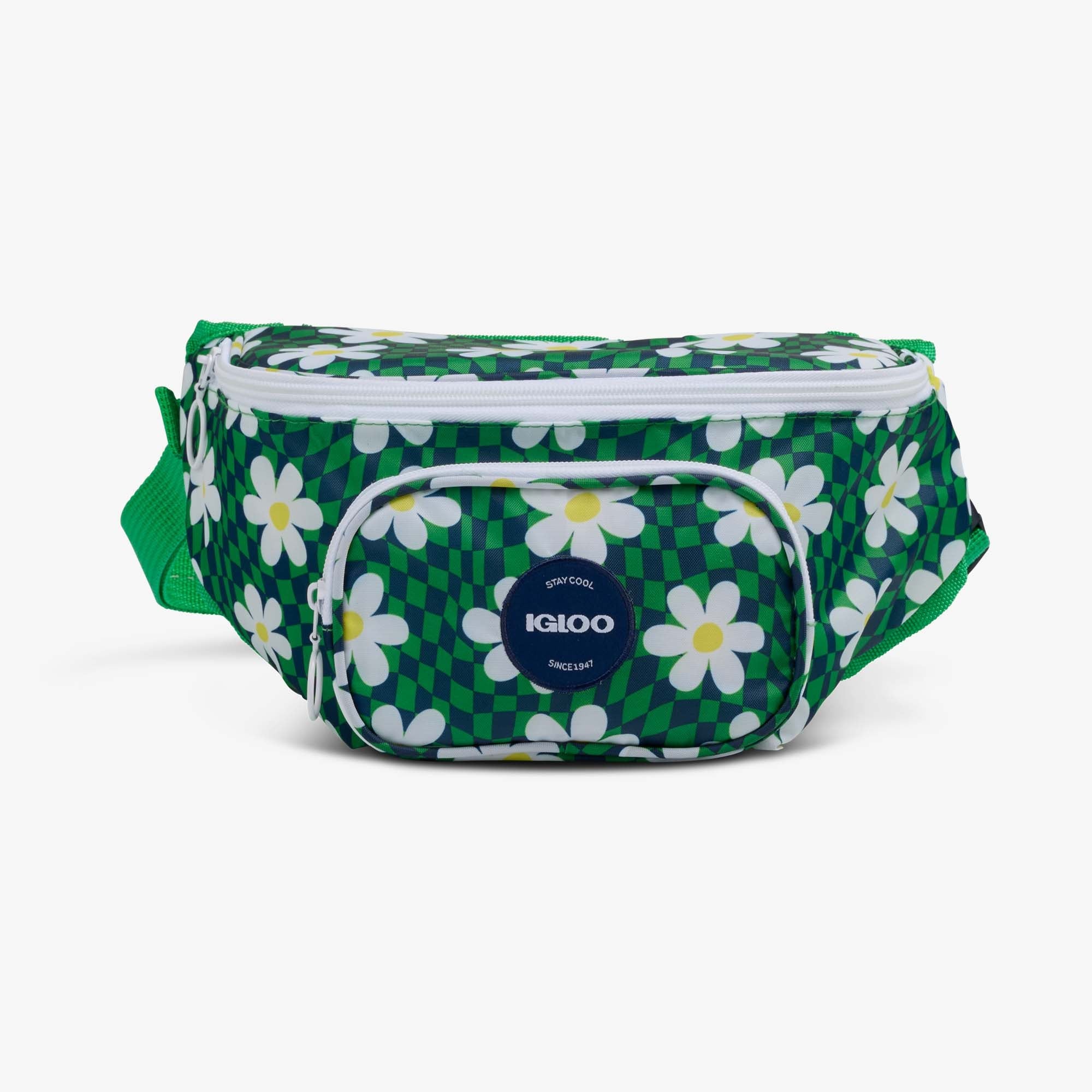 Retro Fanny Pack Y1 - Psychedelic Daisy - Front View