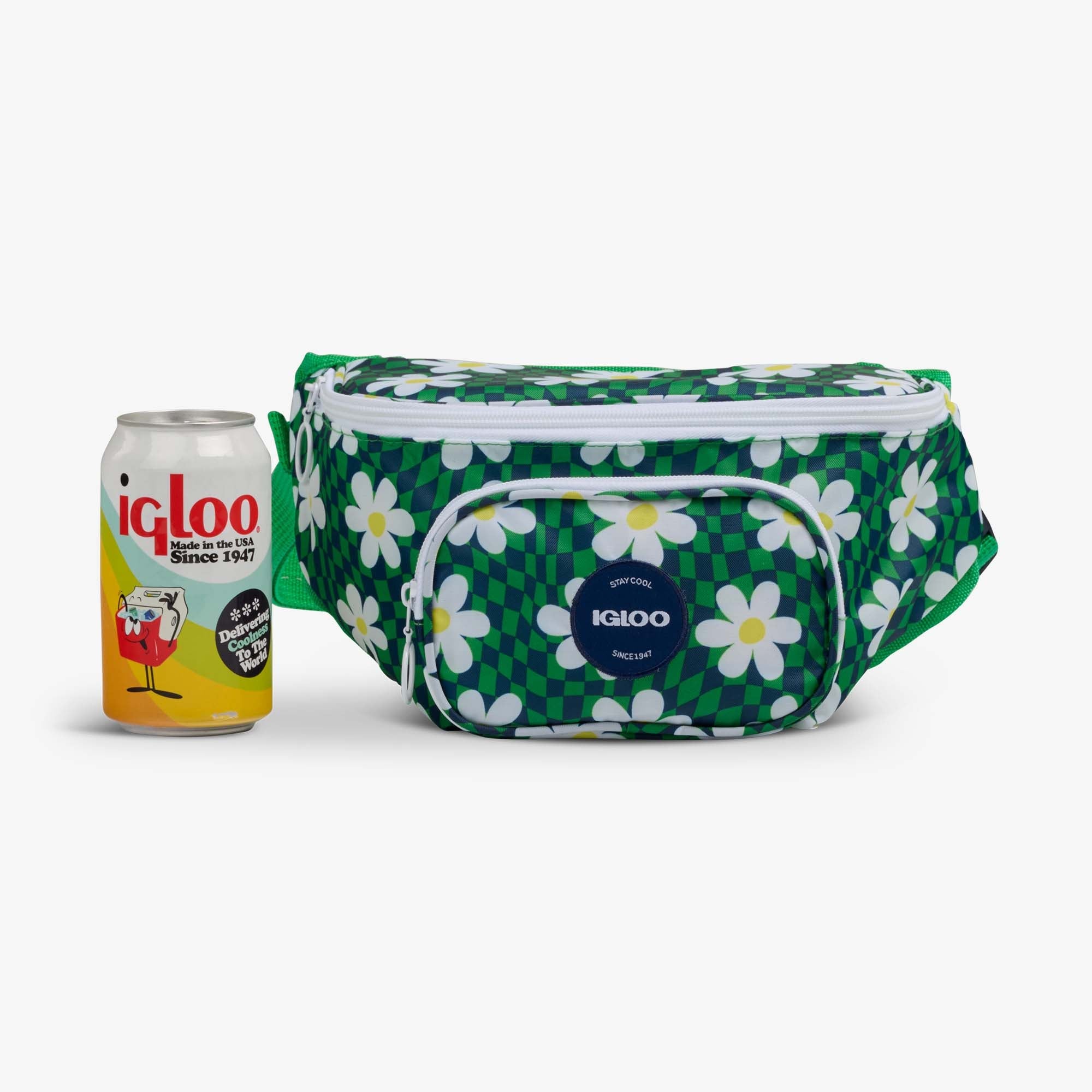 Retro Fanny Pack Y1 - Psychedelic Daisy - Size View