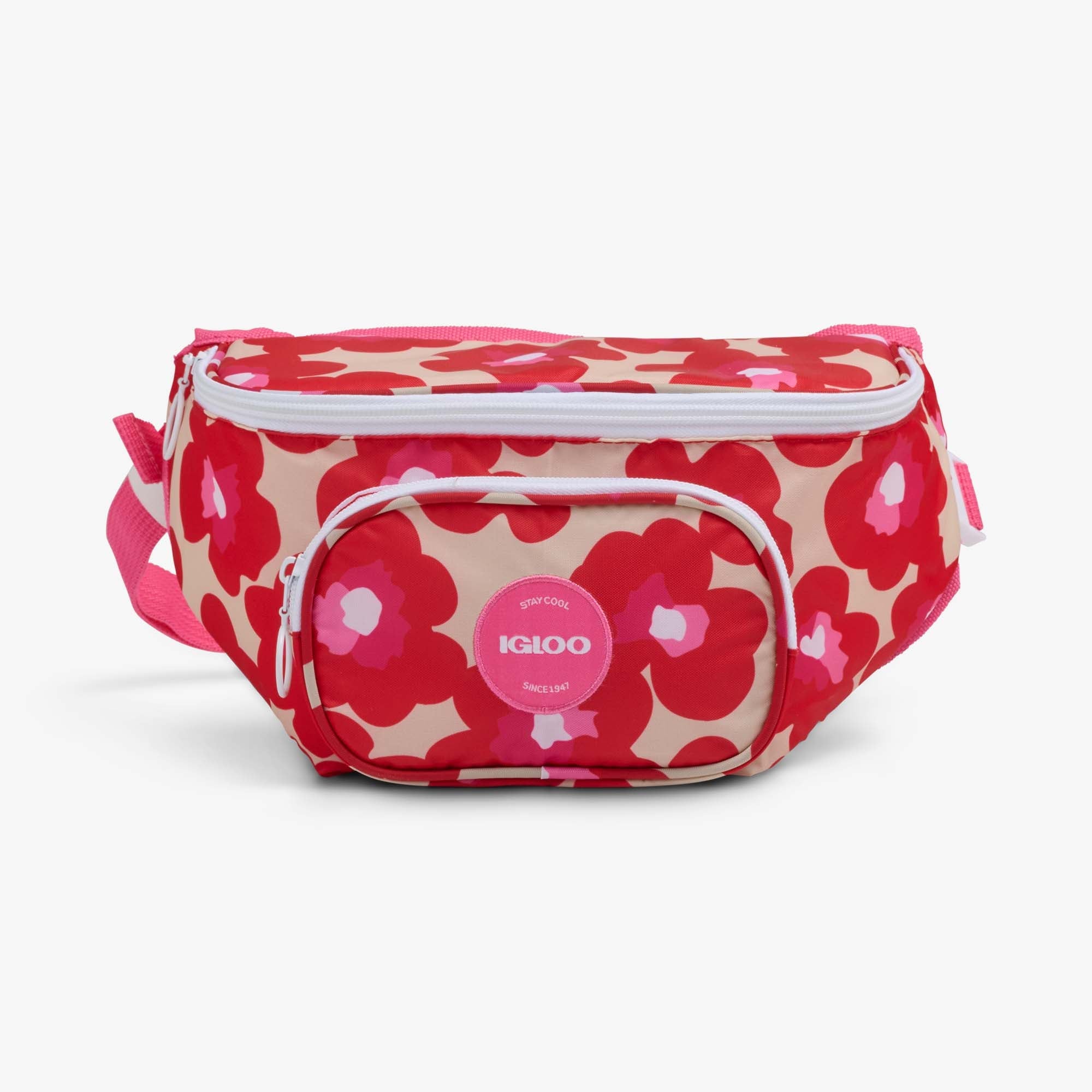 Retro Fanny Pack Y1 - Mod Floral - Front View