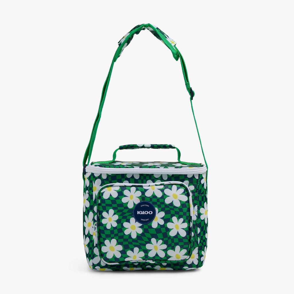 Retro Square Lunch Bag L2 - Psychedelic Daisy - Strap View