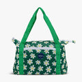 Retro Packable Puffer 20-Can Cooler Bag P3 - Psychedelic Daisy - Front View