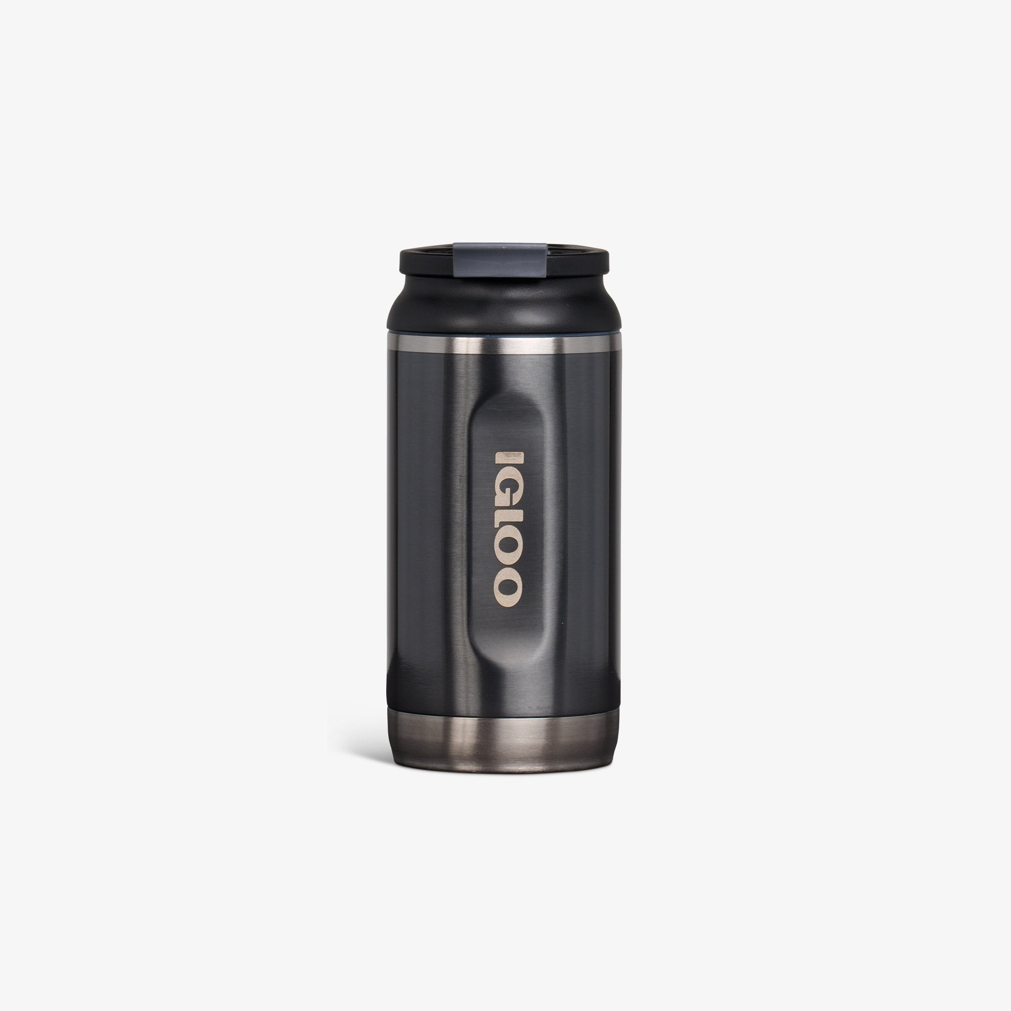 12 Oz Flip ‘n’ Sip Tumbler D4 - Gloss Carbonite - Front View