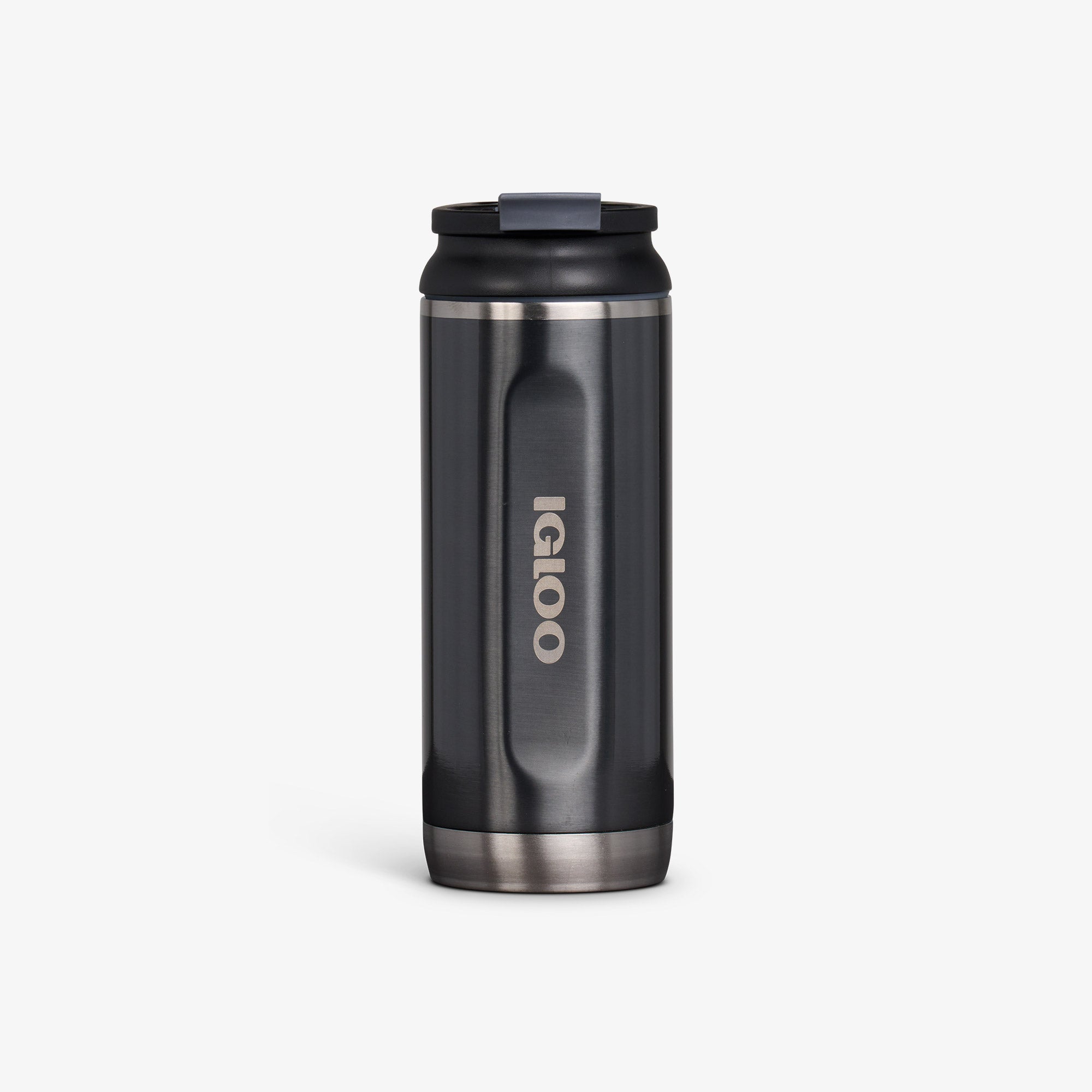 16 Oz Flip ‘n’ Sip Tumbler L0 - Gloss Carbonite - Front View