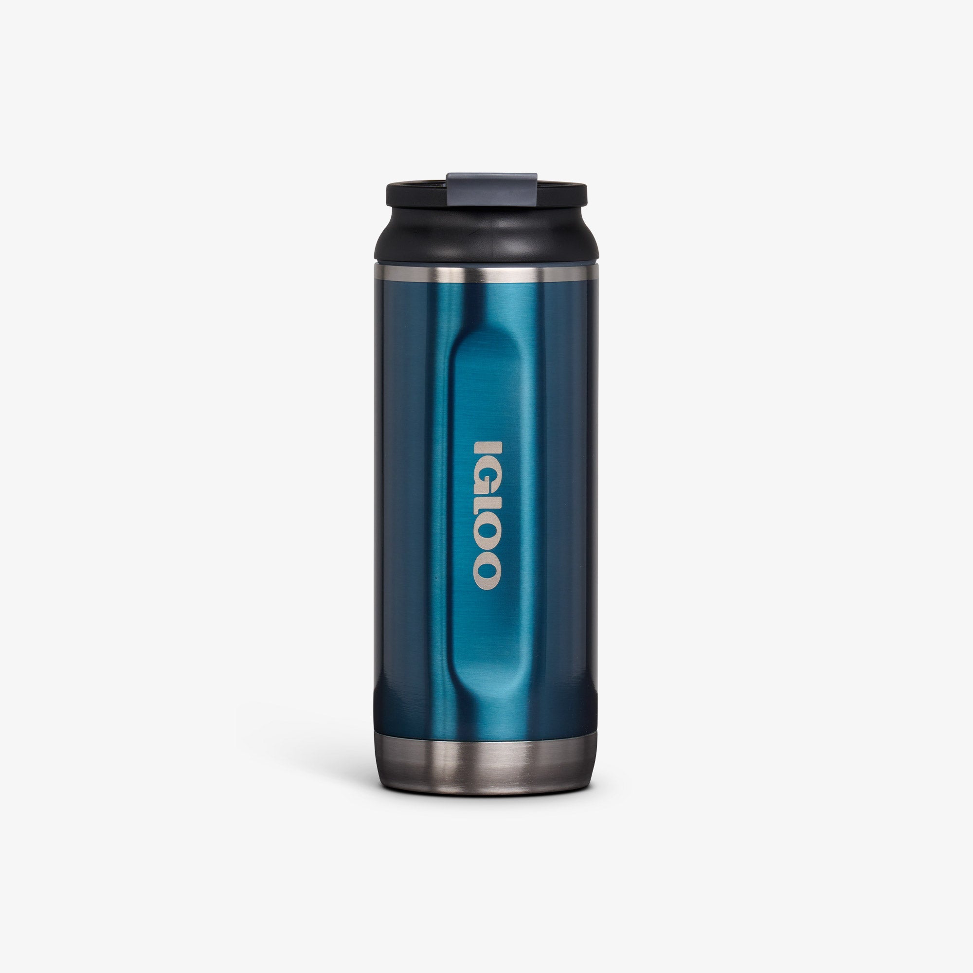 16 Oz Flip ‘n’ Sip Tumbler L0 - Gloss Modern Blue - Front View
