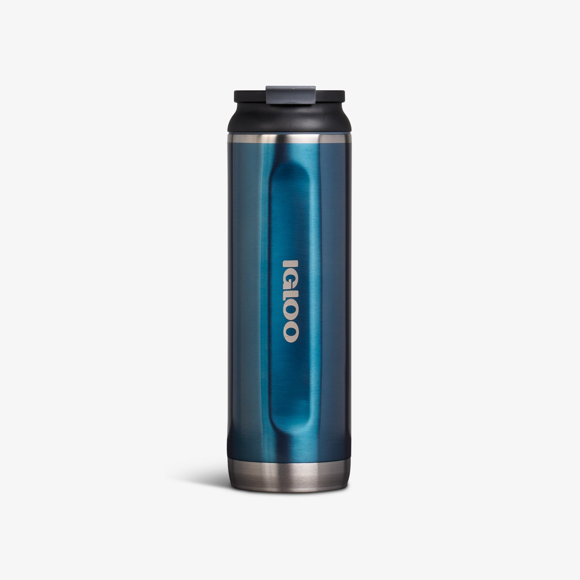 20 Oz Flip ‘n’ Sip Tumbler M3 - Gloss Modern Blue - Front View