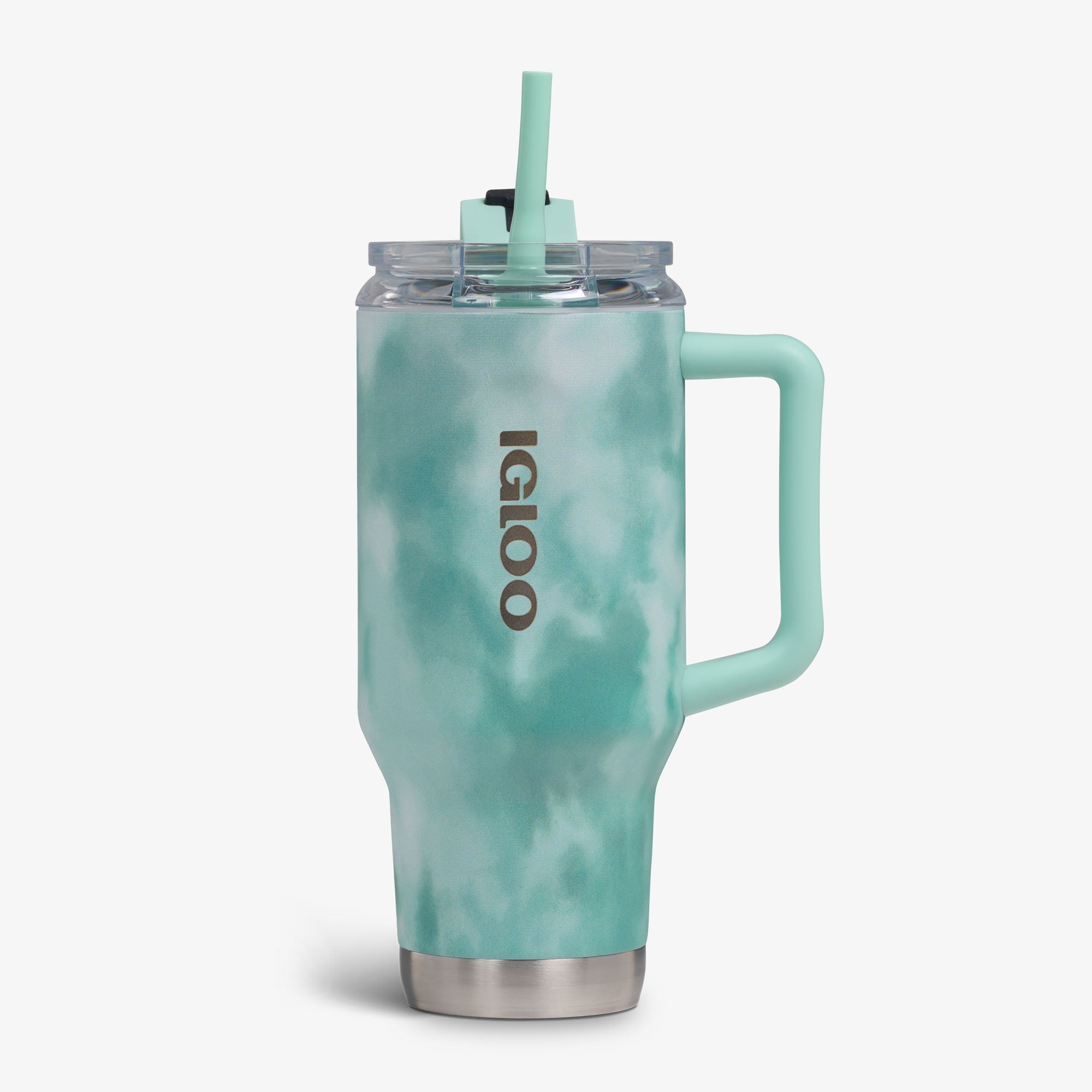 32 Oz Flip ‘n’ Sip Travel Mug E4 - Cloud Seafoam - Front View