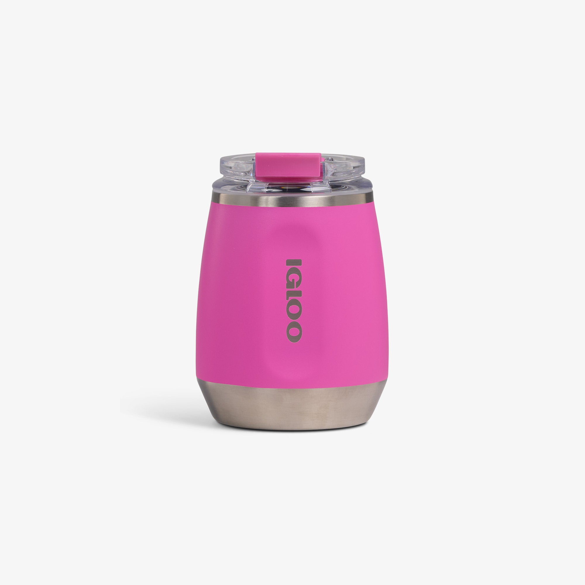 10 Oz Wine Tumbler L2 - Pink Fizz - Custom - Pink Fizz - Front View