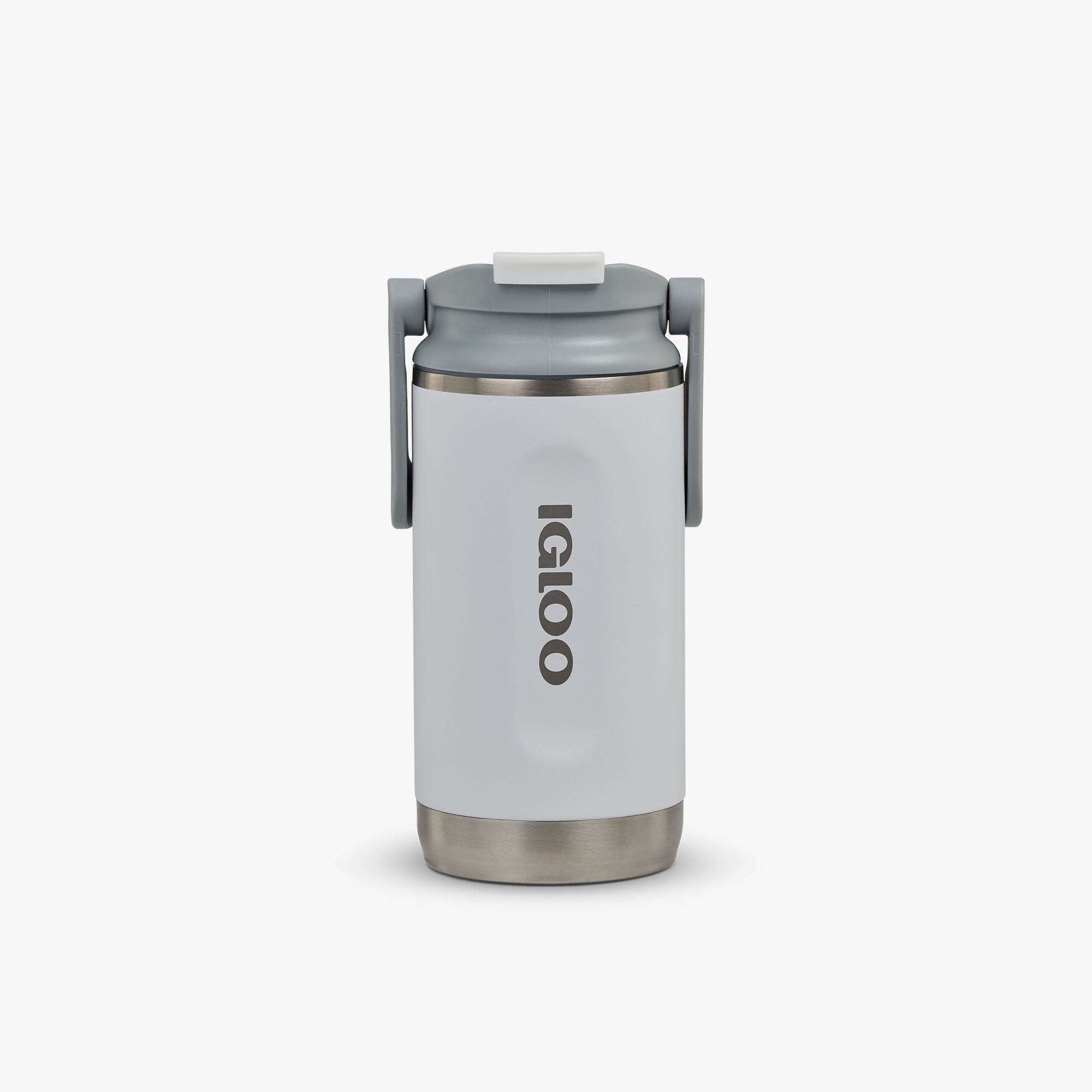 12 Oz Flip ‘n’ Sip Tumbler D4 - White - Front View