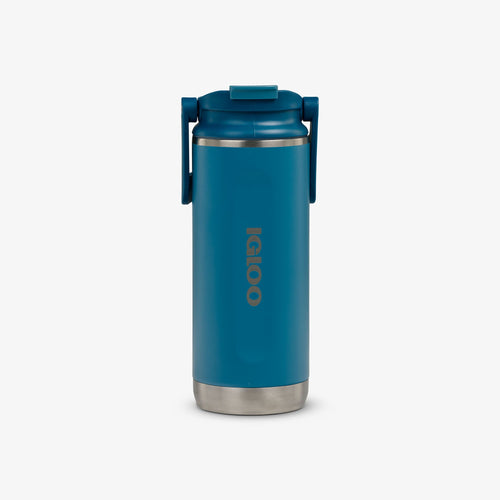 16 Oz Flip ‘n’ Sip Tumbler L0 - Modern Blue - Front View
