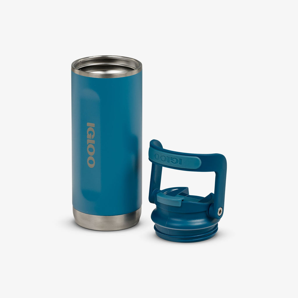 16 Oz Flip ‘n’ Sip Tumbler L0 - Modern Blue - Open View
