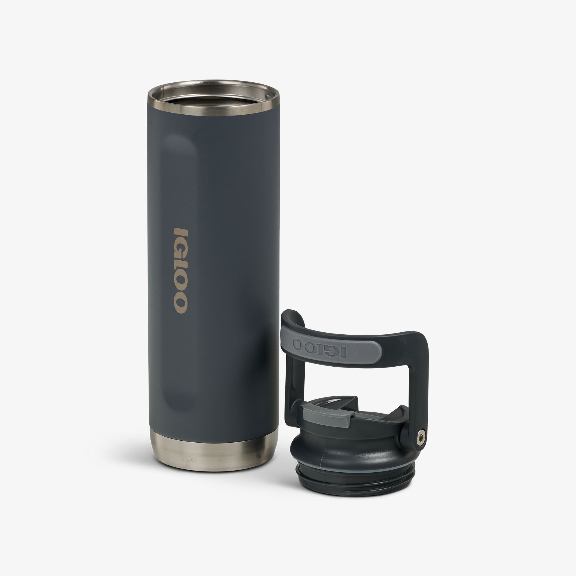 20 Oz Flip ‘n’ Sip Tumbler M3 - Carbonite - Open View