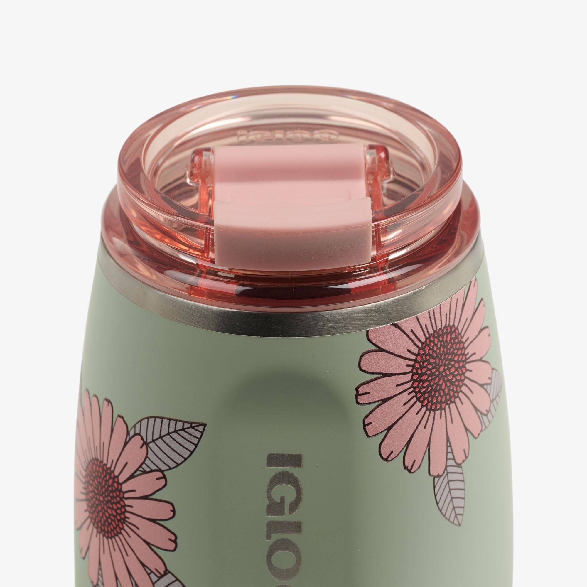 Floral 10 Oz Wine Tumbler E6 - Sage - Product View