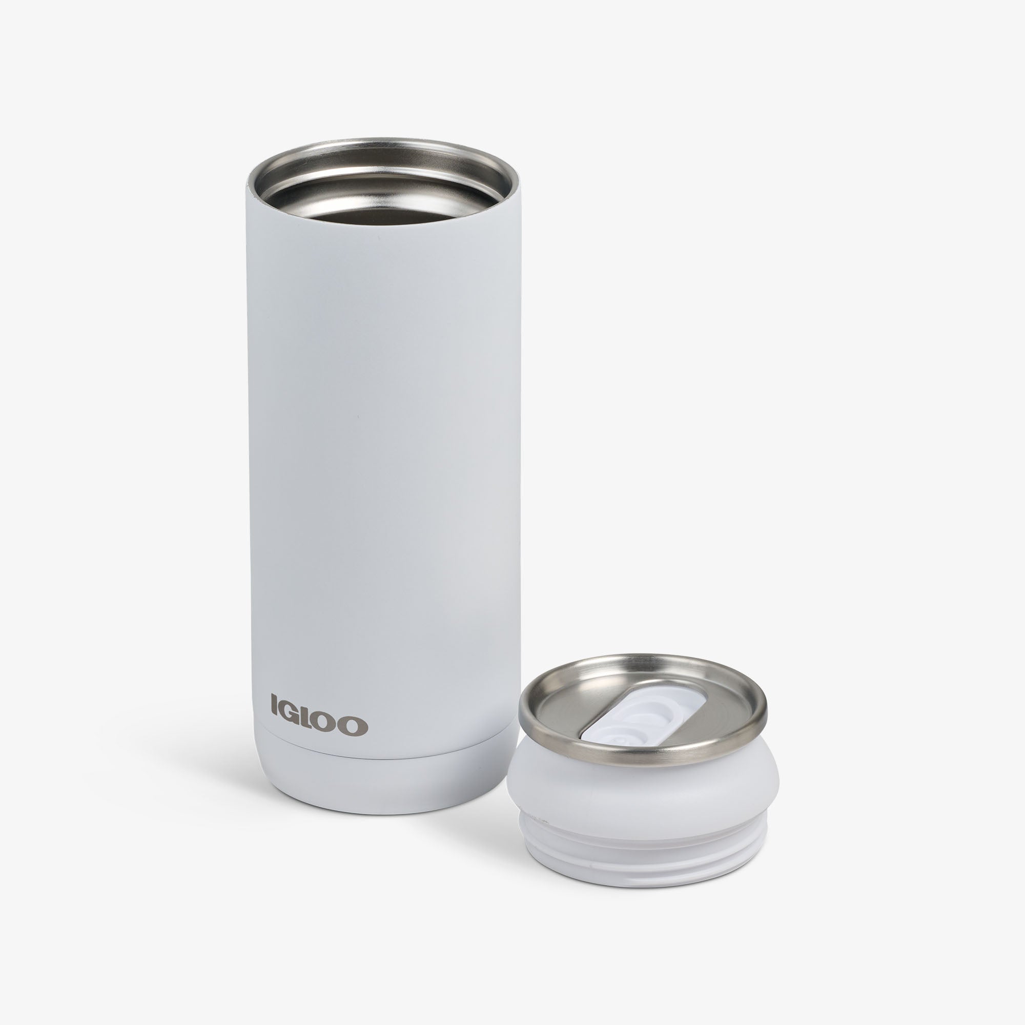 16 Oz Can H4 - White - Open View