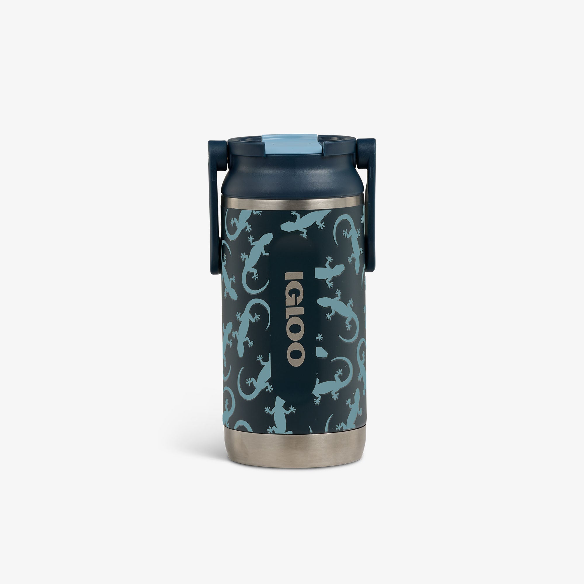 Kids Lunch Glow 12 Oz Sipper Bottle W5 - Lizard Glow - Front View