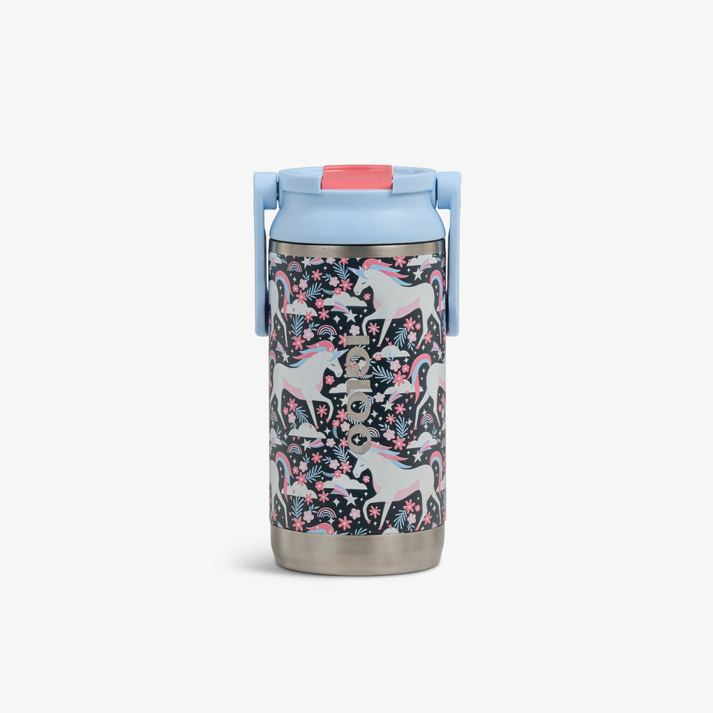 Kids Lunch 12 Oz Sipper Bottle C3 - Unicorns - Front View