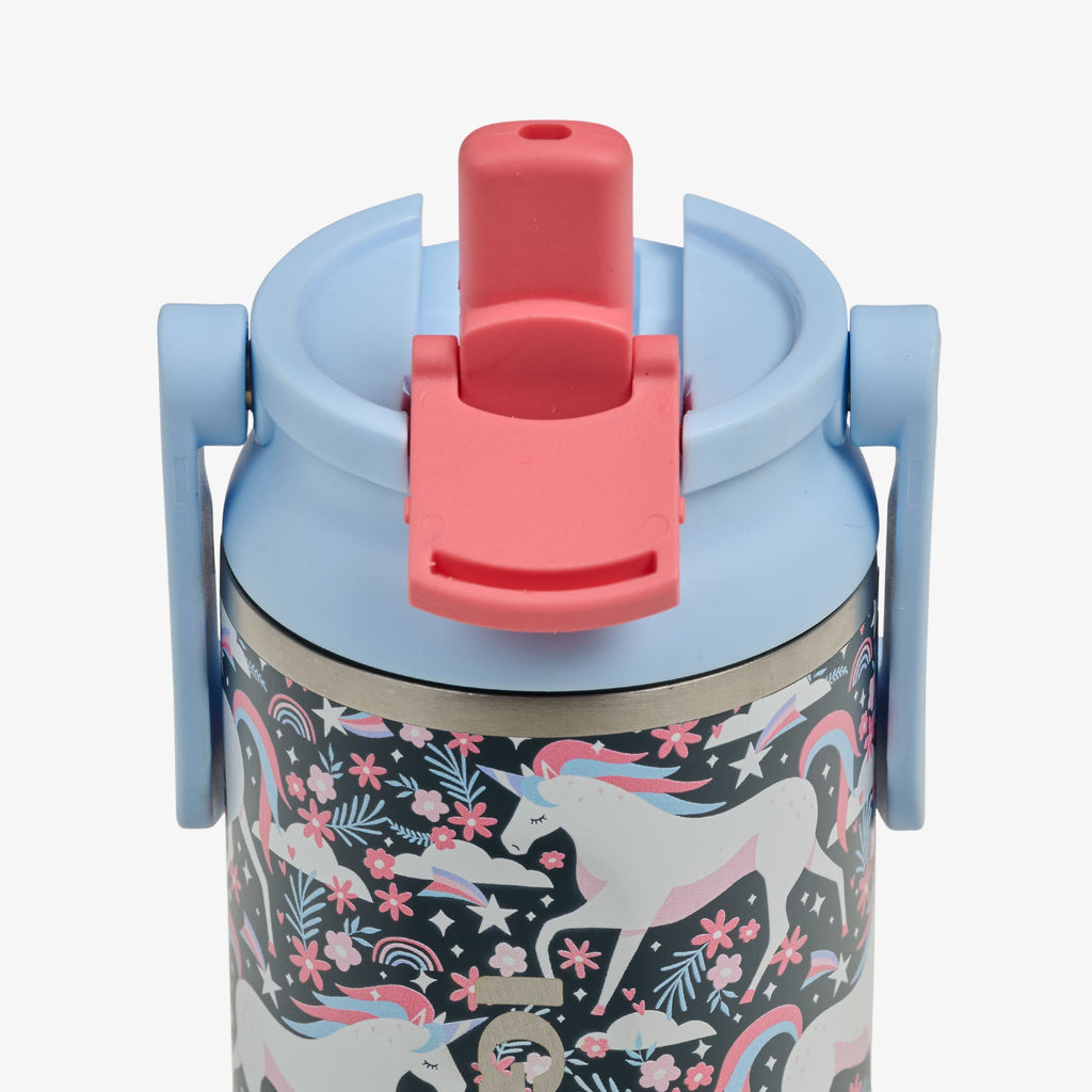 Kids Lunch 12 Oz Sipper Bottle C3 - Unicorns - Product View