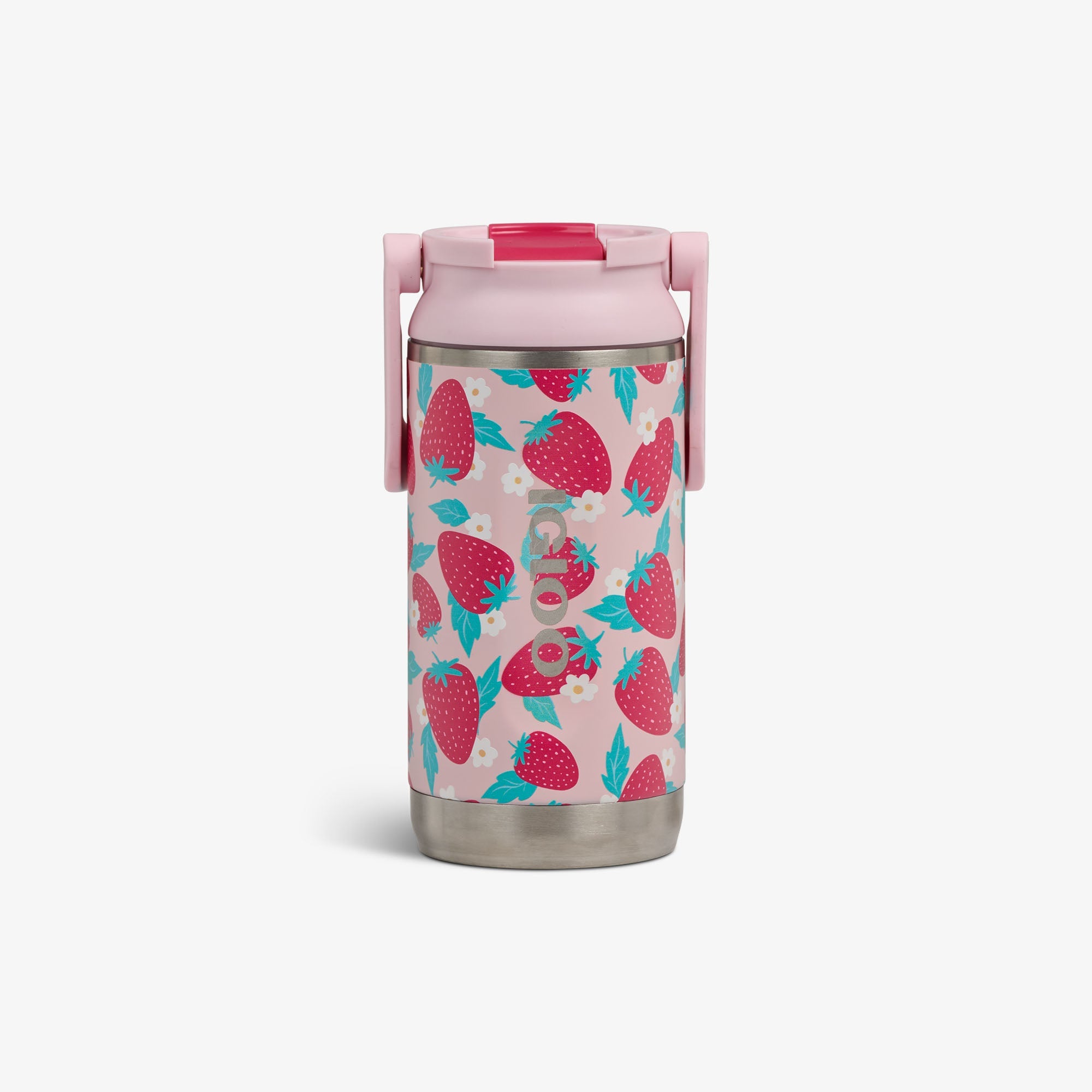 Kids Lunch 12 Oz Sipper Bottle C3 - Strawberries - Front View