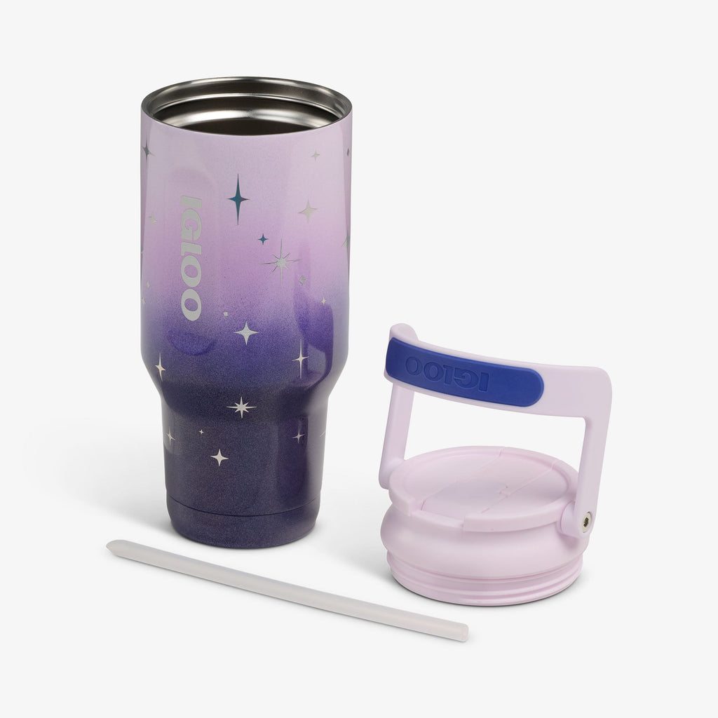 32 Oz Sport Sipper Bottle Z1 - Mystic Purple - Open View