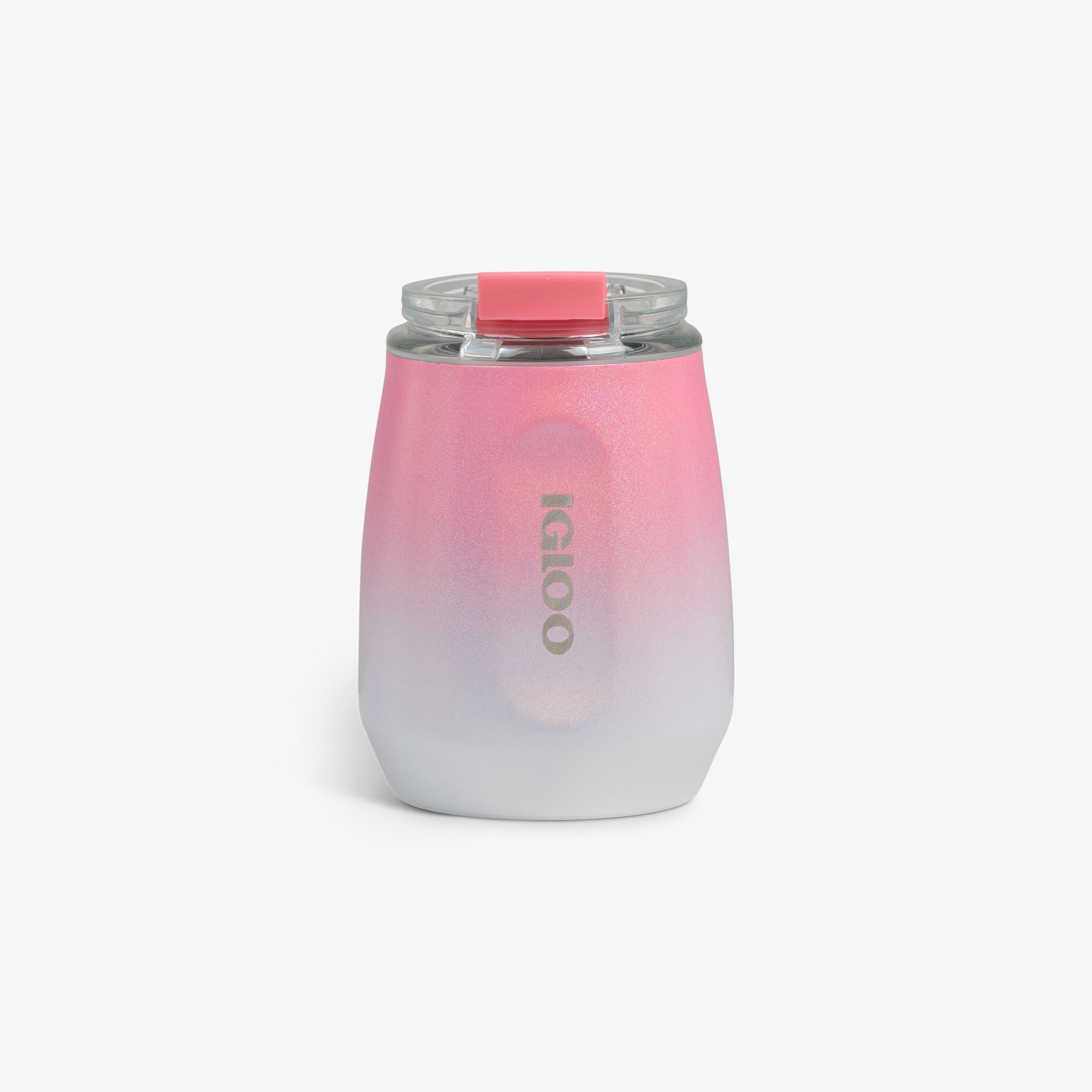 10 Oz Wine Tumbler L2 - Gradient Pink - Front View