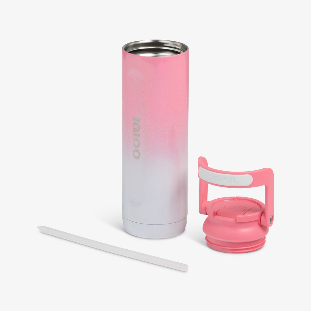 20 Oz Sport Sipper Bottle G8 - Gradient Pink - Open View