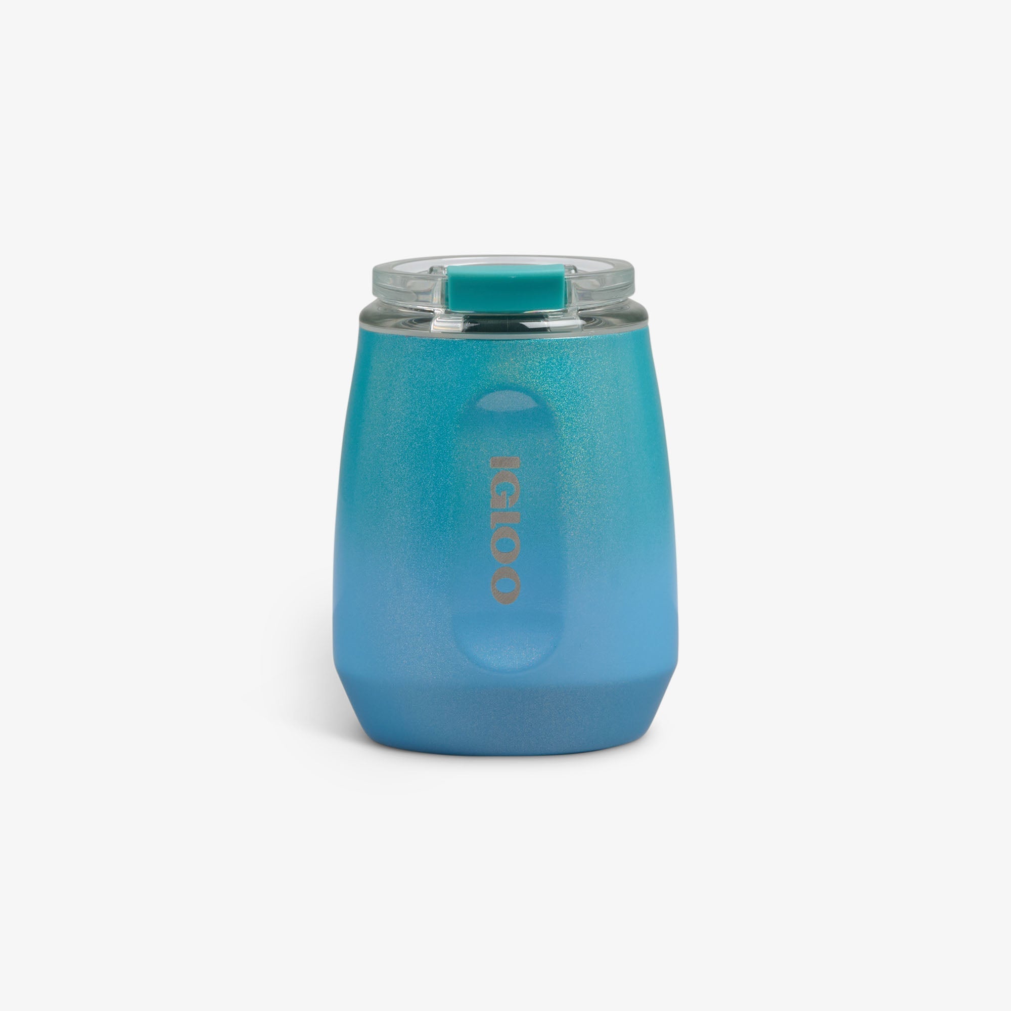 10 Oz Wine Tumbler L2 - Gradient Teal - Front View