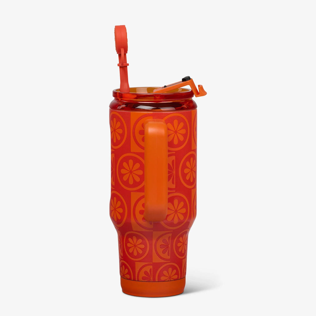 32 Oz Flip ‘n’ Sip Travel Mug E4 - Orange - Product View
