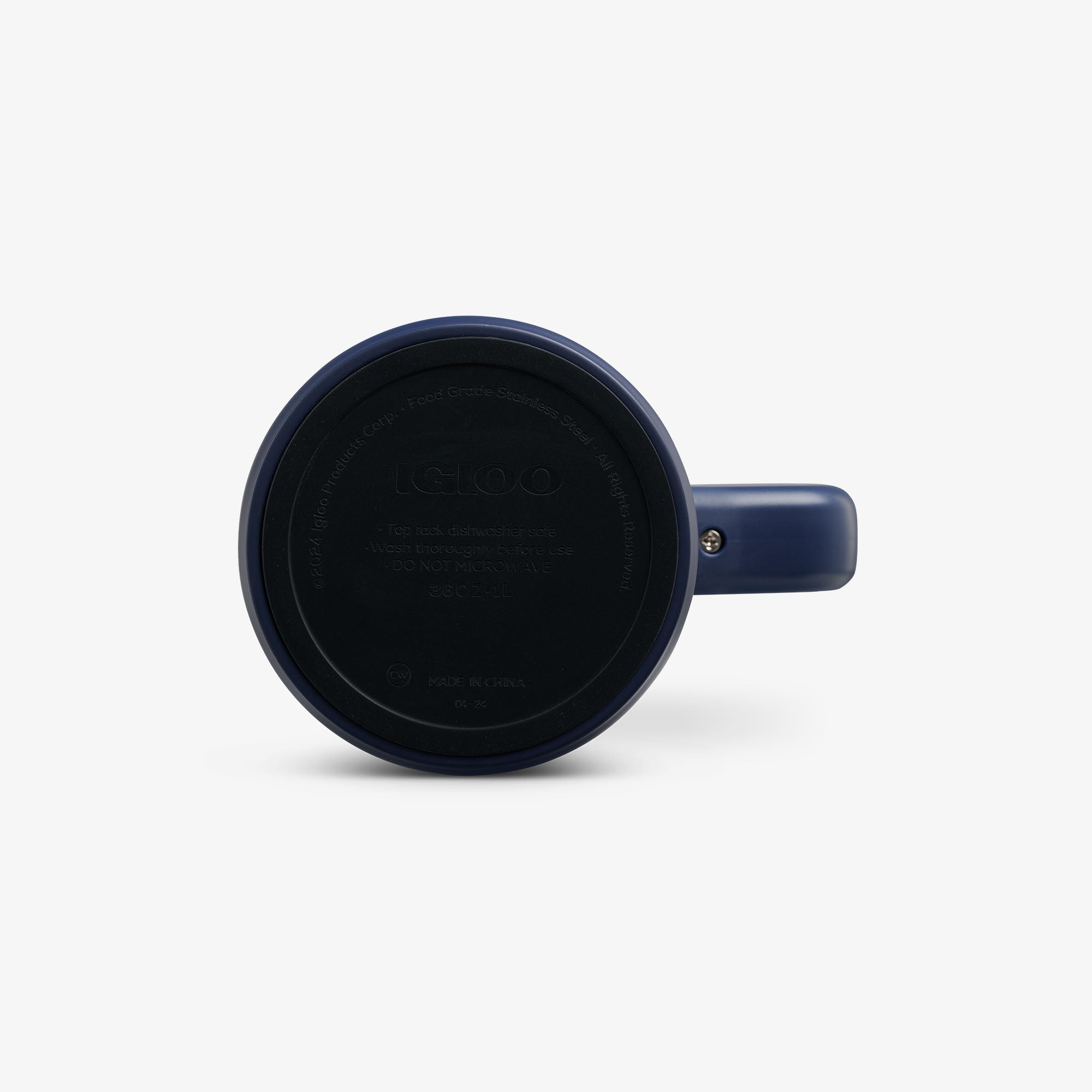 1L Beer Mug B6 - Navy Check - Product View