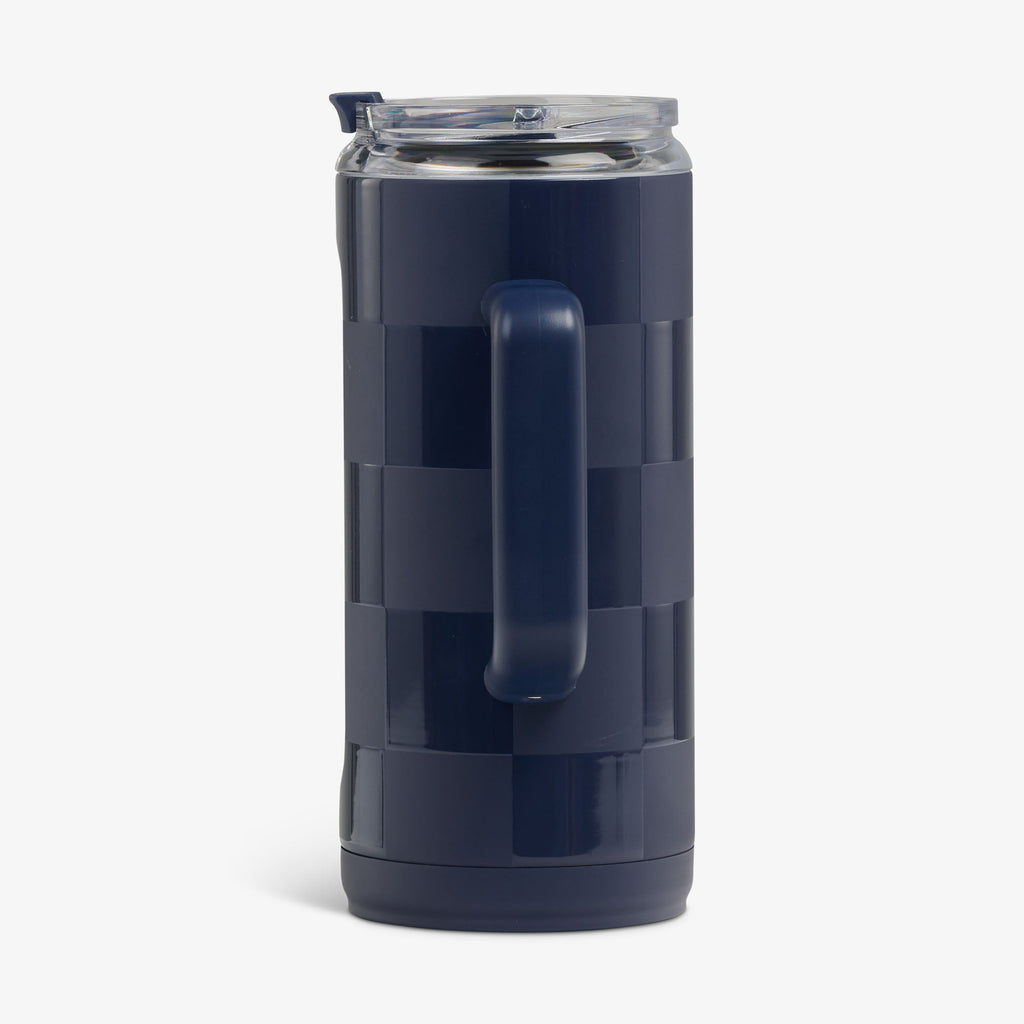 1L Beer Mug B6 - Navy Check - Product View