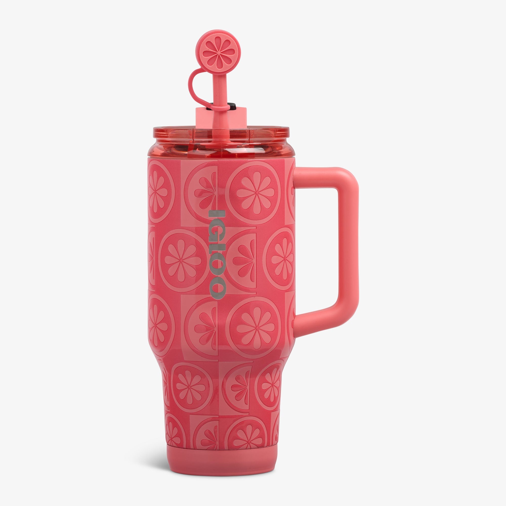 32 Oz Flip ‘n’ Sip Travel Mug E4 - Grapefruit - Front View