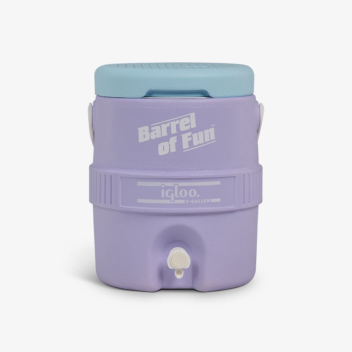 Retro Barrel of Fun 2 Gallon Jug U2 - Lilac - Product View